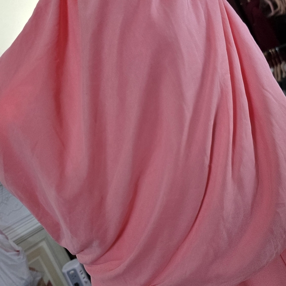 Love By Design One Shoulder Pink Wide Leg Jumpsuit Romper Sz Medium - Picture 5 of 8